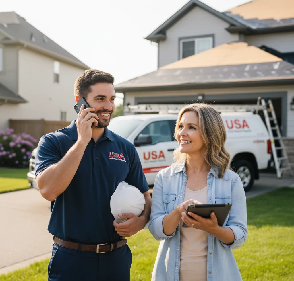 USA Roof Repair Experts customer support in Ashland